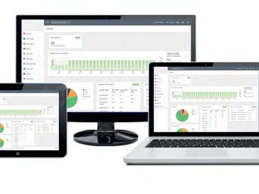 SupplyXpert opened in a computer, laptop and tablet device